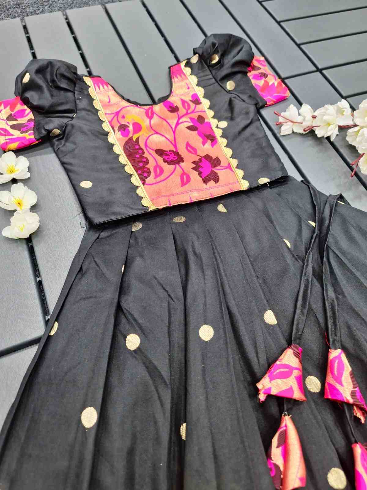 Kid's Kanjivaram Silk Gown