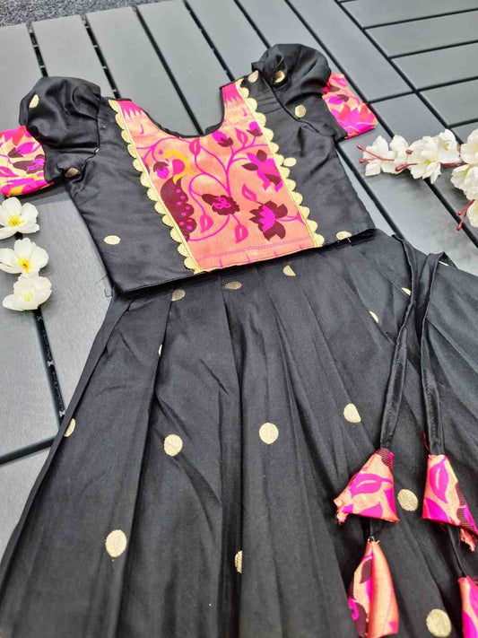 Kid's Kanjivaram Silk Gown