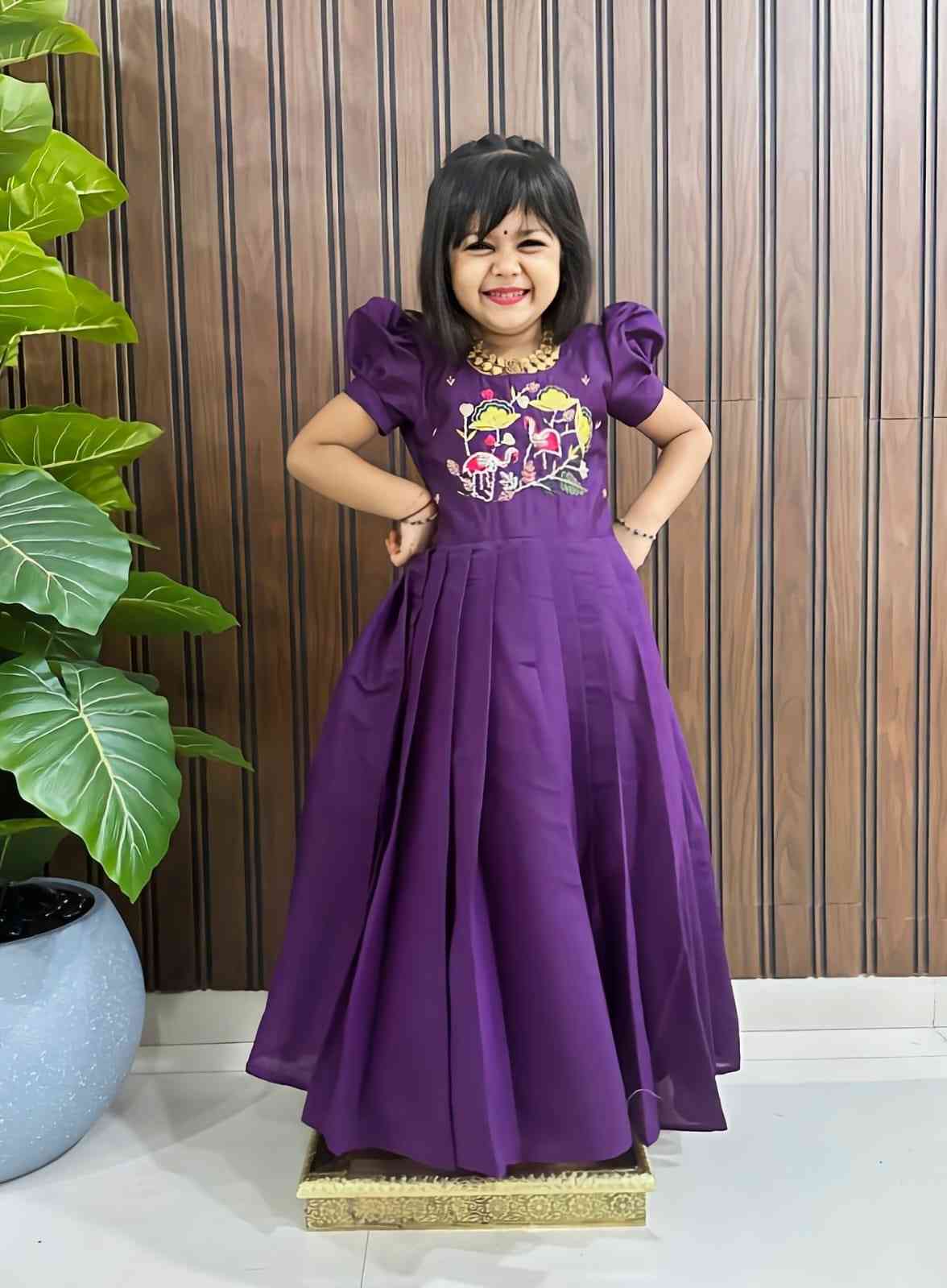 Kid's Roman Cotton Silk Gowns