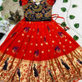 Kid's Tissue Silk Lehengas