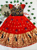 Kid's Tissue Silk Lehengas