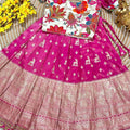 Kid's Viscose Crepe Lehengas