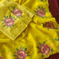 Fancy organza saree – colour view – Arhas Couture