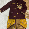 Semi Kanchi maggam family outfit – colour 2 – Arhas Couture