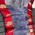 Fancy tissue silk saree – colour 4 – Arhas Couture