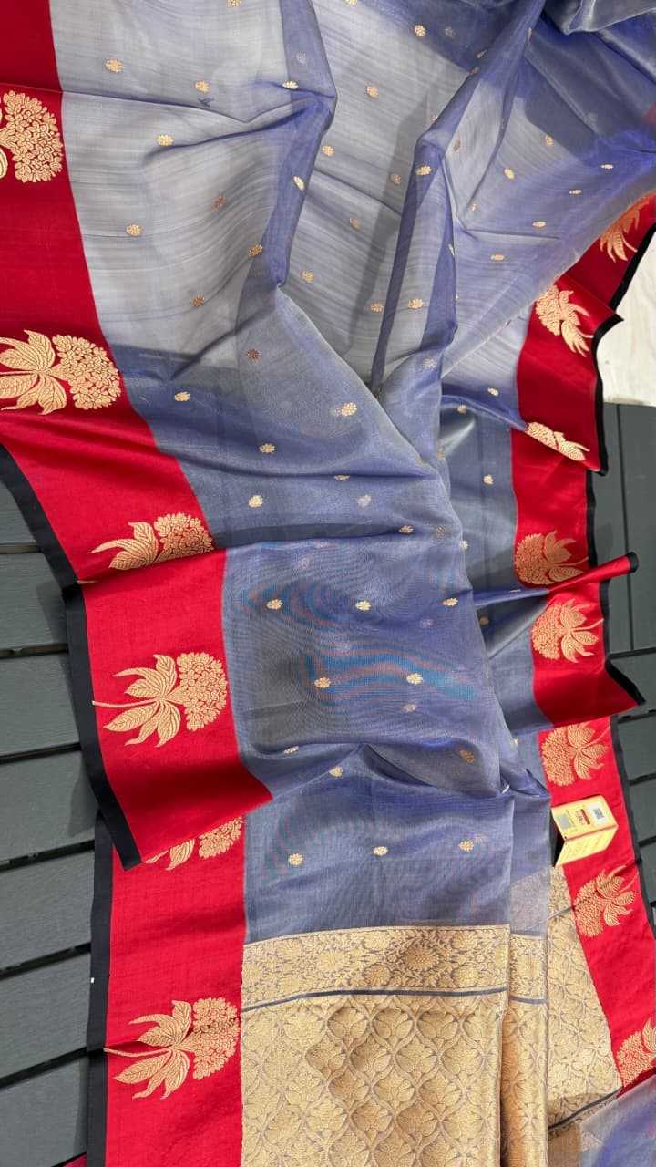 Fancy tissue silk saree – colour 4 – Arhas Couture
