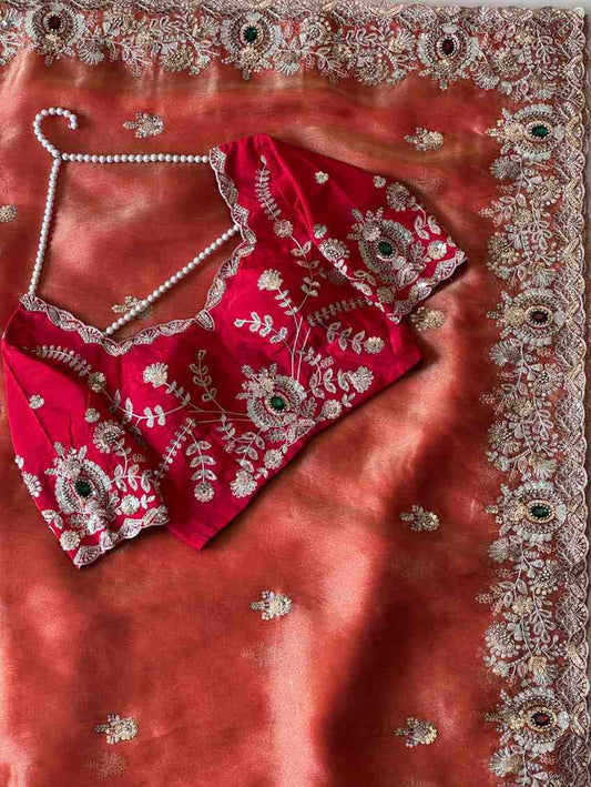 Fancy space silk saree – colour 2 – Arhas Couture