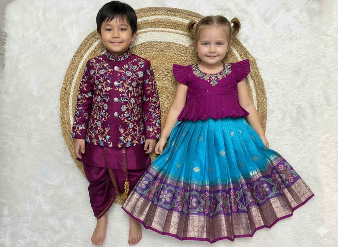 Banarasi Silk Family Outfits