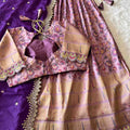 Fancy floral tissue lehenga – colour view – Arhas Couture