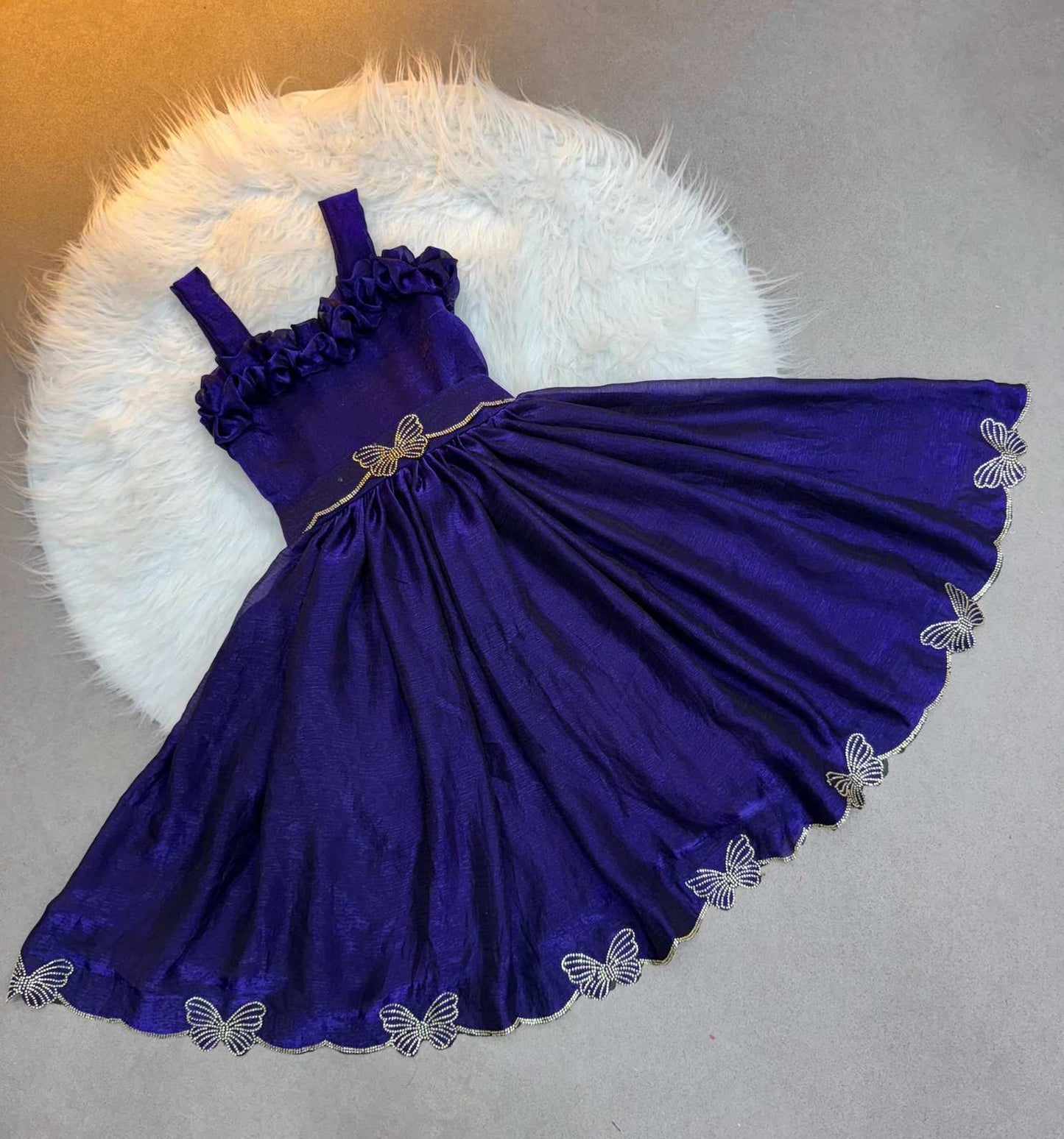 Kid's Space Silk Panel Frock