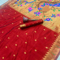 Khadi Raw Silk Paithani Sarees