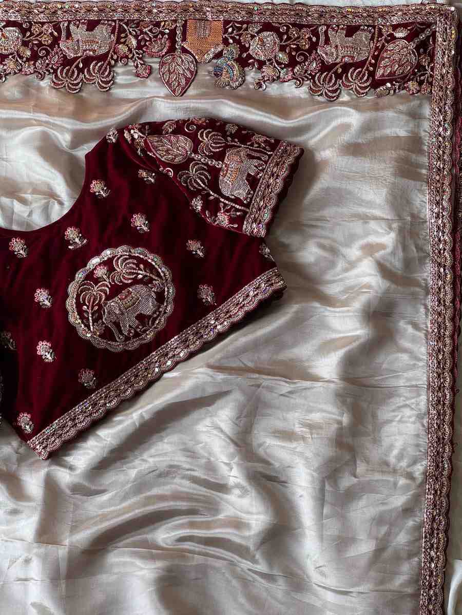 Fancy Uppada silk patch work sarees by Arhas Couture
