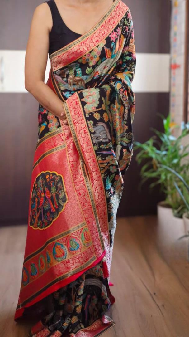 Fancy Munga silk sarees by Arhas Couture