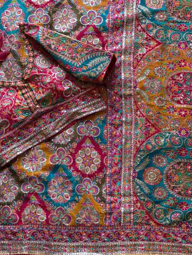 Fancy crepe saree – colour 1 – Arhas Couture