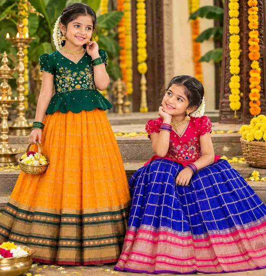 Kid's Soft Silk Lehengas