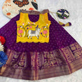Kid's Fancy Weaving Lehengas