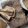 Fancy 2-tone Dola silk saree with scalloped sequins – Arhas Couture
