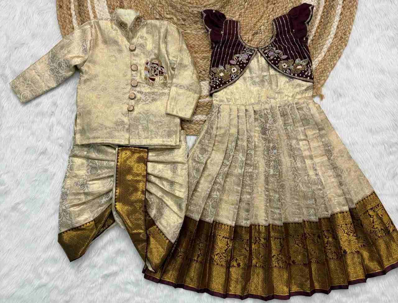 Semi Kanchi Family Outfits