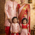 Kid's Banarasi Silk Family Outfits