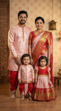 Kid's Banarasi Silk Family Outfits