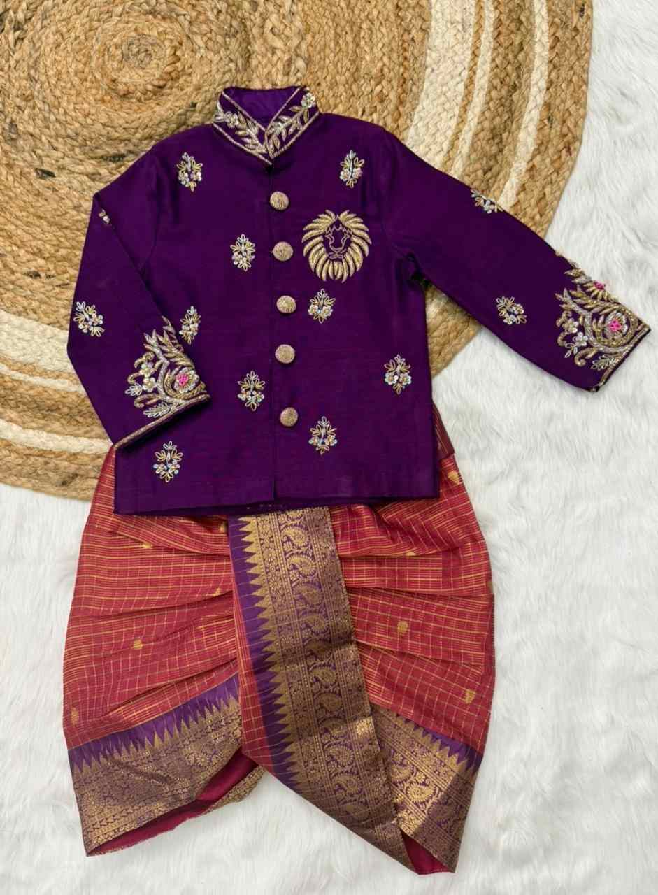 Semi Gadwal Silk Family Outfits