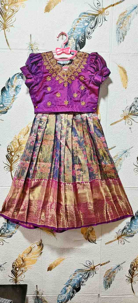 Kid's Semi Kanchi Lehenga