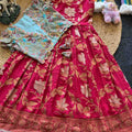 Kid's Khadi Georgette Lehengas