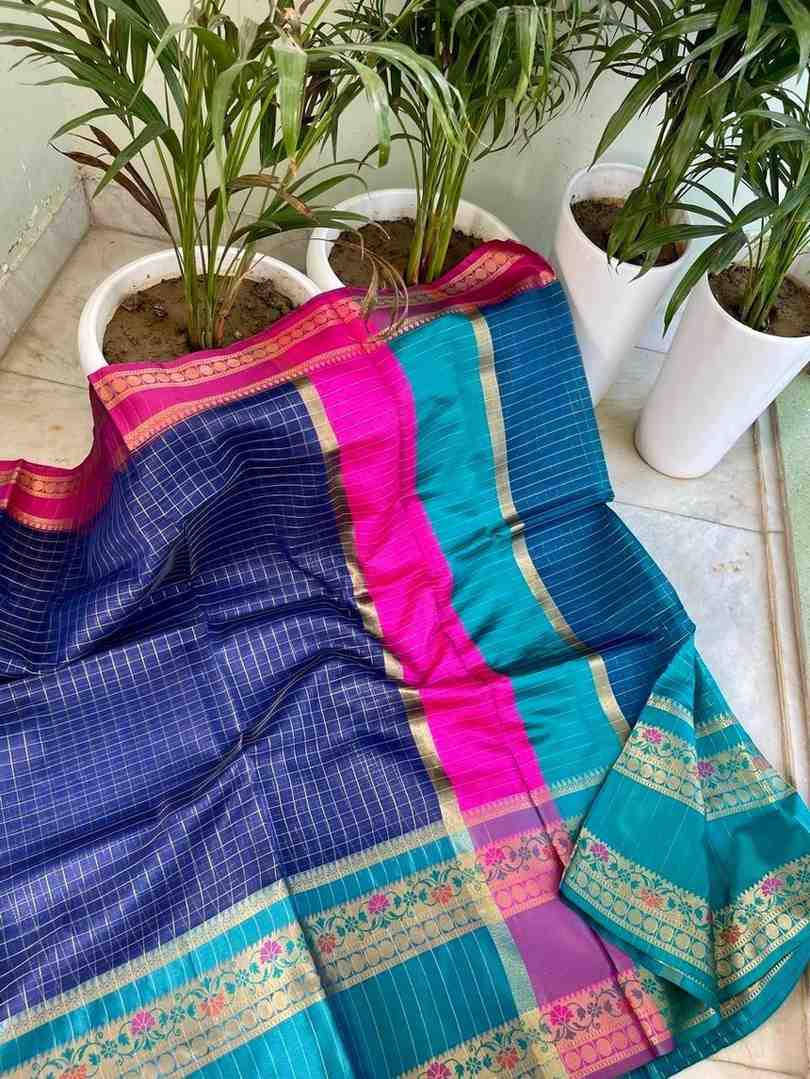 Fancy Banarasi Kora organza saree – colour 1 – Arhas Couture
