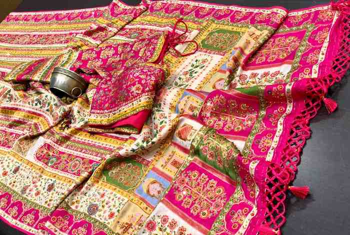 Kashmiri Kanni Crepe Silk Saree