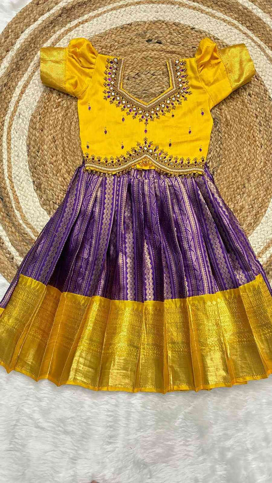 Kid's Banarasi Raw Silk Family Combo