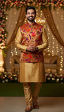 Fancy semi silk brocade Paithani jacket – Arhas Couture
