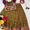Kids Meenakari lehenga – colour 2 – Arhas Couture