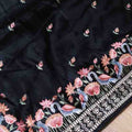 Satin Tussar Silk Saree