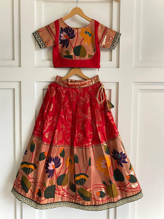 Kid's Silk Blend Lehengas