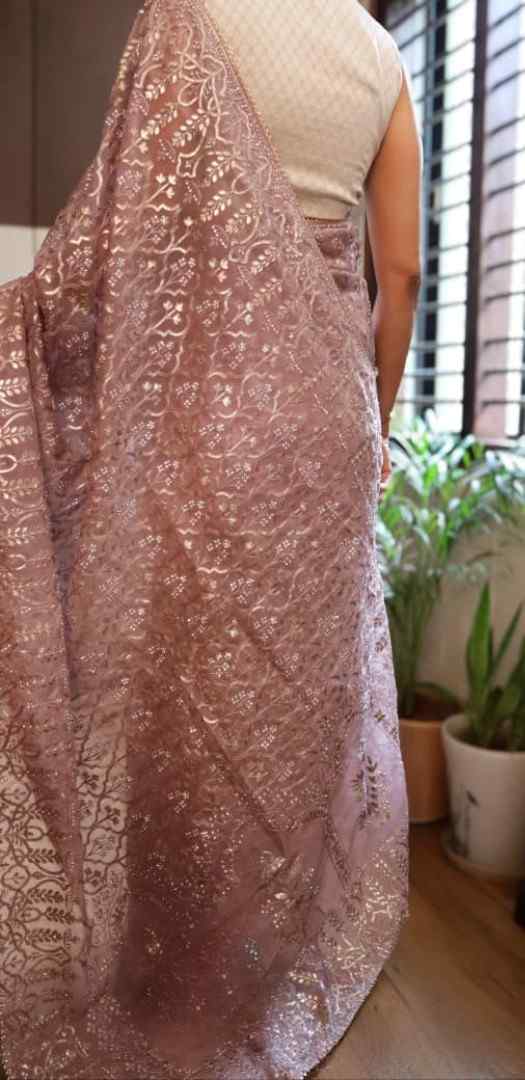 Organza Gotapatti Work Saree