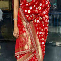 Khadi Georgette Silk Saree