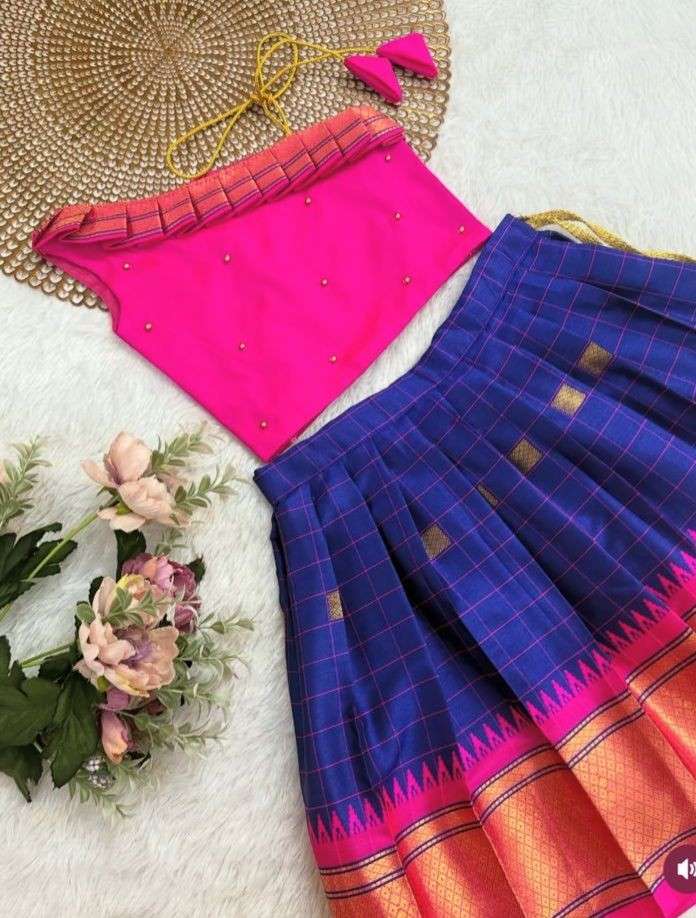 Kids designer silk lehengas by Arhas Couture