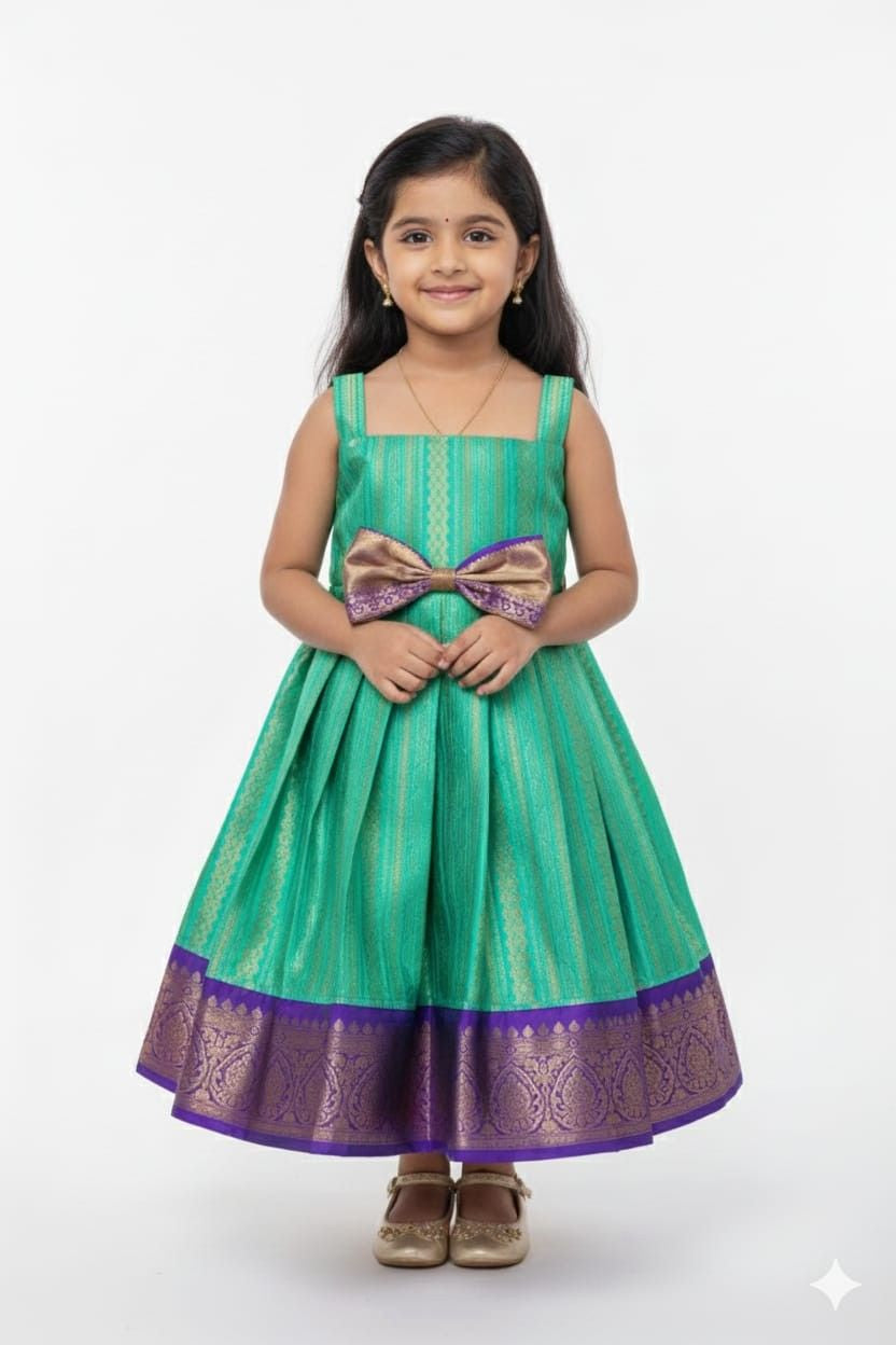 Kid's Semi Kanchi Pattu Gown