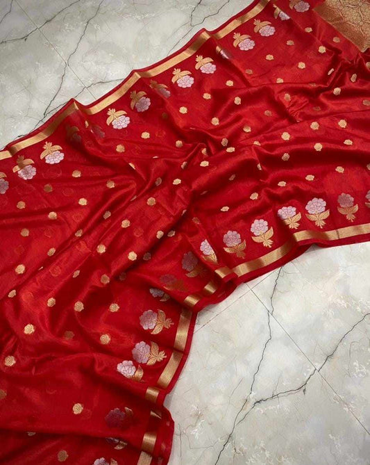 Banarasi Viscose Dyeable Sarees