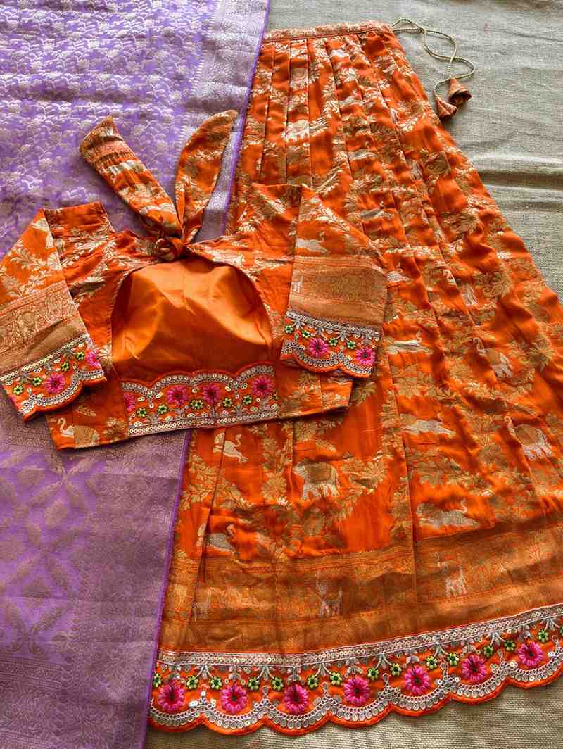Dola Silk Embroidered Lehengas