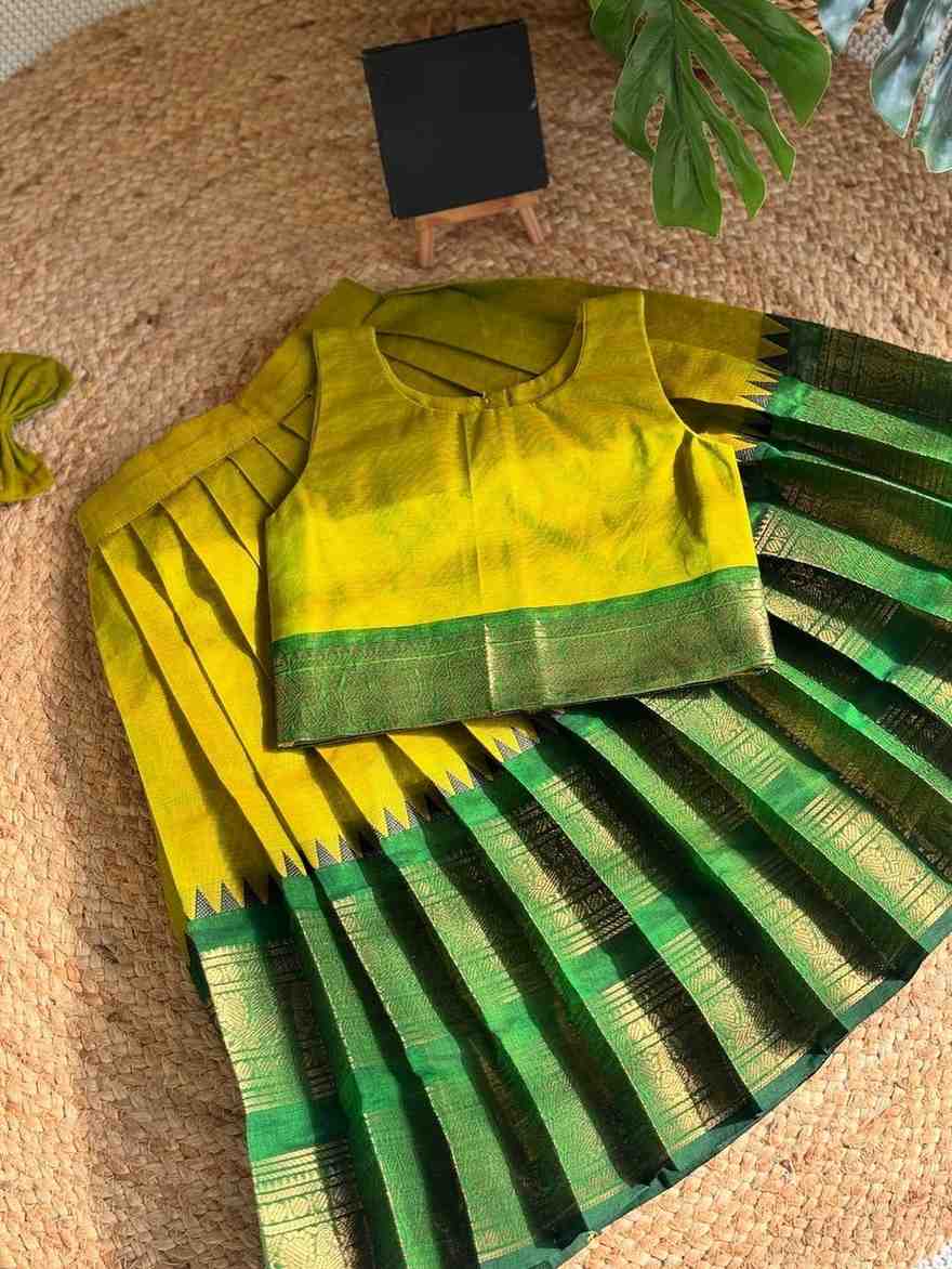 Kids silk lehenga – colour 3 – Arhas Couture