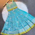Kid’s Jaquard Soft Silk Lehenga
