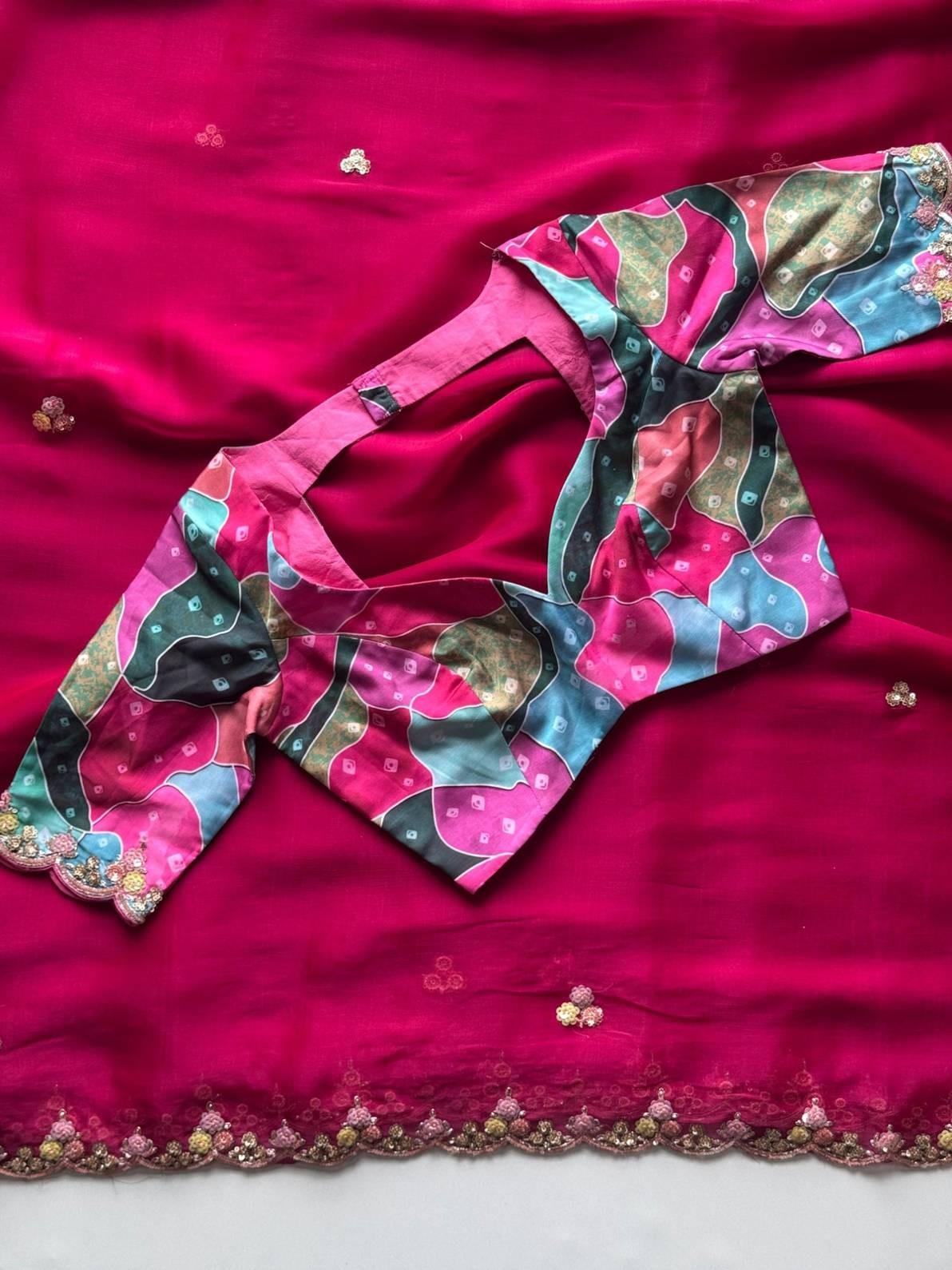 Tissue Silk Sequence Saree