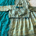 Fancy floral tissue silk lehengas by Arhas Couture