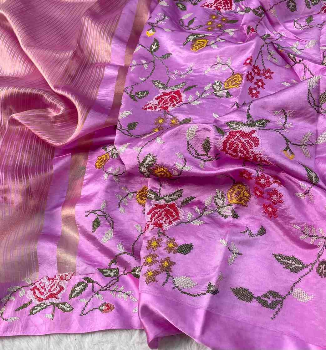 Fancy tissue silk sarees by Arhas Couture