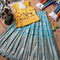 Kid’s Gold Crush Lehengas