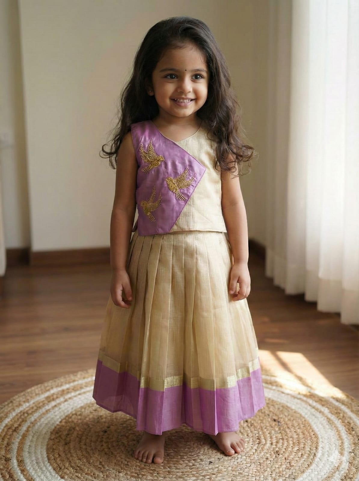 Tissue silk family outfit – colour view – Arhas Couture