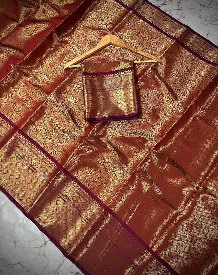 Fancy Banarasi tissue saree – colour 2 – Arhas Couture