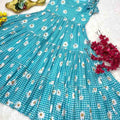 Fancy sunflower Cambric cotton gowns by Arhas Couture