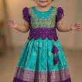 Banarasi silk family outfit – colour 1 – Arhas Couture